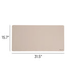 Vegan Leather Desk Pads, 31.5 x 15.7, SandStone