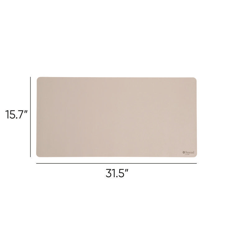 Vegan Leather Desk Pads, 31.5 x 15.7, SandStone