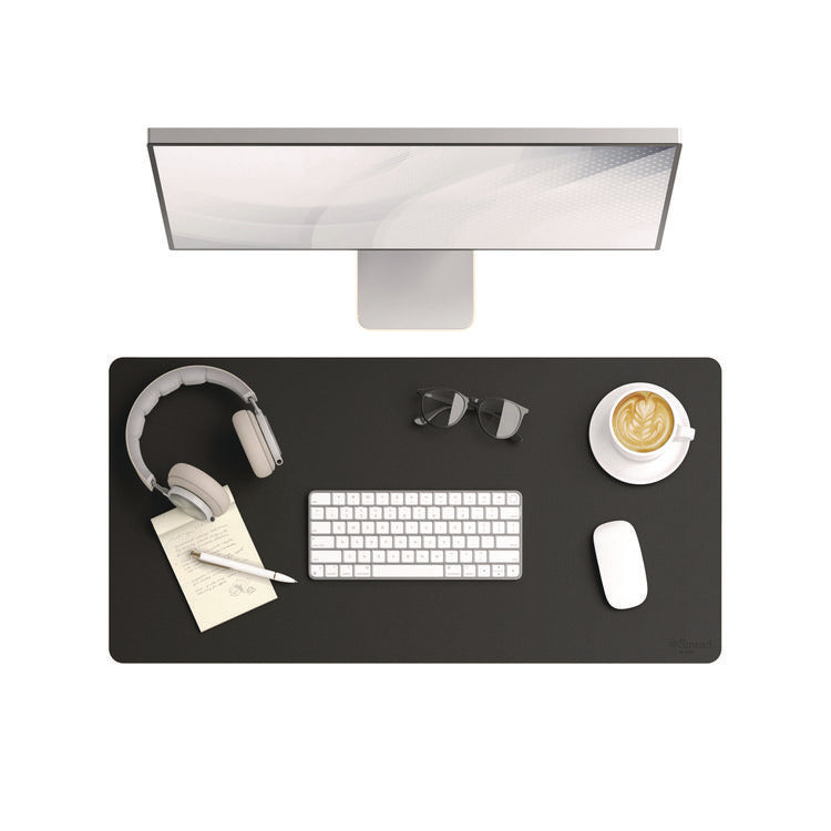 Vegan Leather Desk Pads, 31.5 x 15.7, Charcoal