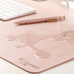 Vegan Leather Desk Pads, 31.5 x 15.7, Light Pink
