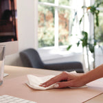 Vegan Leather Desk Pads, 31.5 x 15.7, Light Pink