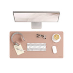 Vegan Leather Desk Pads, 31.5 x 15.7, Light Pink