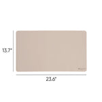 Vegan Leather Desk Pads, 23.6 x 13.7, SandStone