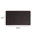 Vegan Leather Desk Pads, 23.6 x 13.7, Charcoal