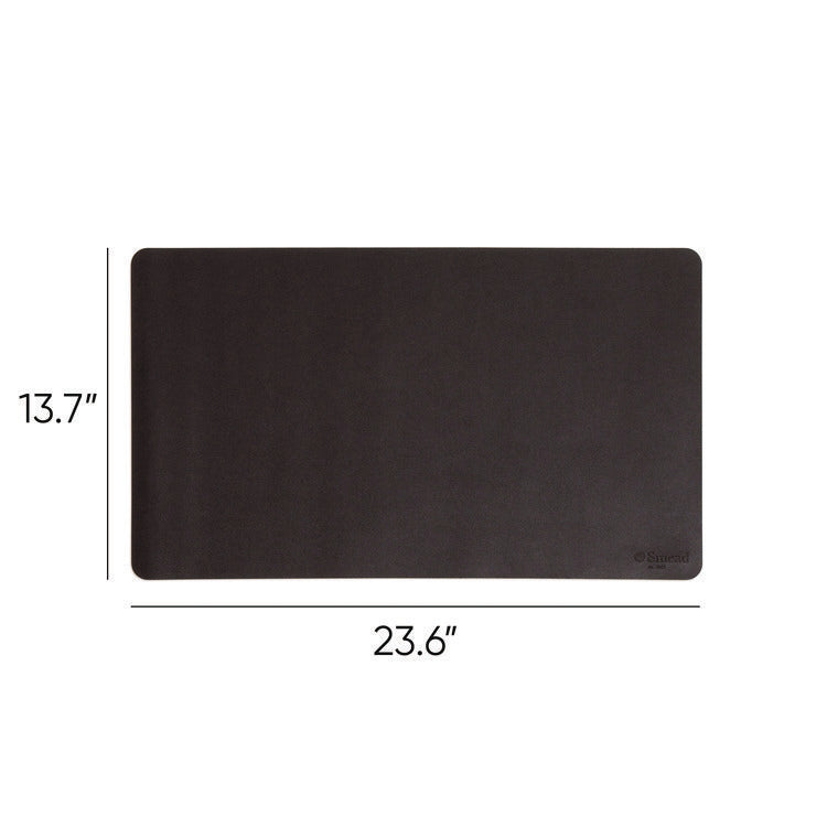 Vegan Leather Desk Pads, 23.6 x 13.7, Charcoal