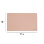 Vegan Leather Desk Pads, 23.6 x 13.7, Light Pink