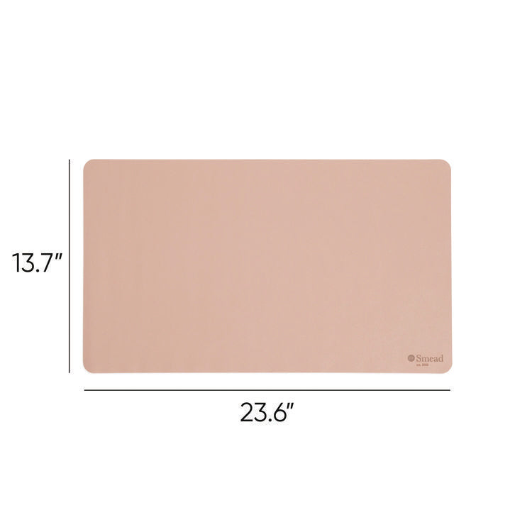Vegan Leather Desk Pads, 23.6 x 13.7, Light Pink