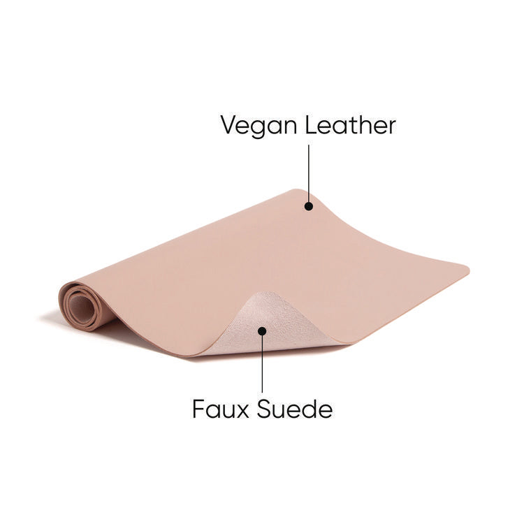 Vegan Leather Desk Pads, 23.6 x 13.7, Light Pink