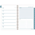 Glacier Weekly/Monthly Planner, Glacier Artwork, 8.5" x 6.38", Blue/Gray/Silver Cover, 12-Month (Jan to Dec): 2025