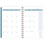 Glacier Weekly/Monthly Planner, Glacier Artwork, 8.5" x 6.38", Blue/Gray/Silver Cover, 12-Month (Jan to Dec): 2025