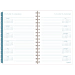 Glacier Weekly/Monthly Planner, Glacier Artwork, 8.5" x 6.38", Blue/Gray/Silver Cover, 12-Month (Jan to Dec): 2025