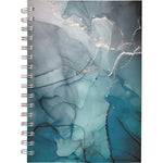 Glacier Weekly/Monthly Planner, Glacier Artwork, 8.5" x 6.38", Blue/Gray/Silver Cover, 12-Month (Jan to Dec): 2025