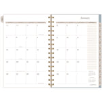 Triad Weekly/Monthly Planner, Geometric Artwork, 8.5" x 6.38", Multicolor Cover, 12-Month (Jan to Dec): 2025