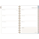Triad Weekly/Monthly Planner, Geometric Artwork, 8.5" x 6.38", Multicolor Cover, 12-Month (Jan to Dec): 2025