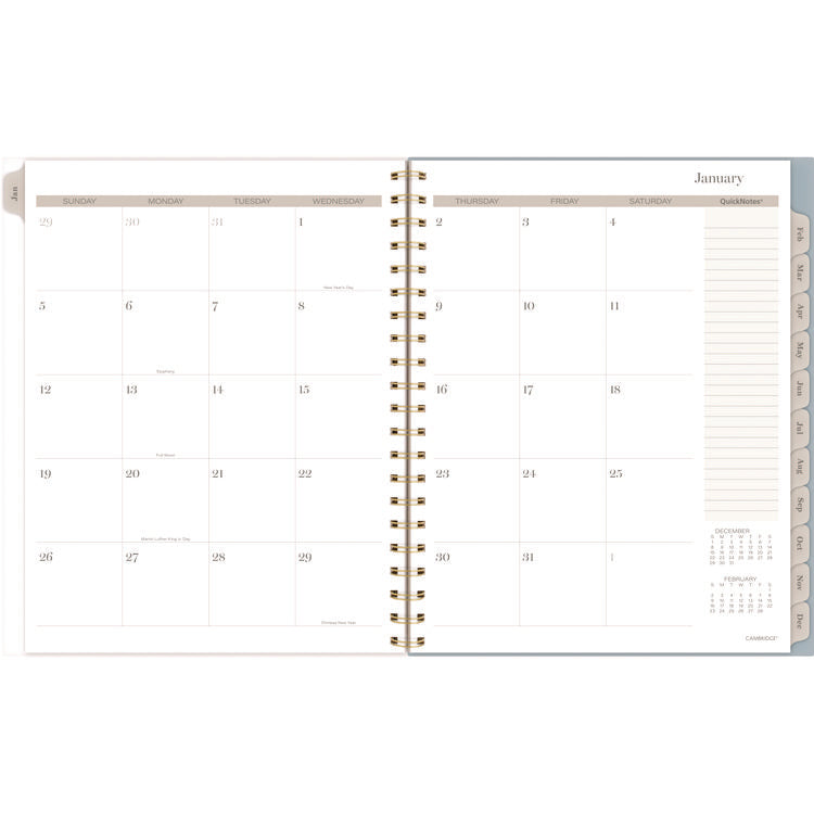 Triad Weekly/Monthly Planner, Geometric Artwork, 11" x 9.25", Multicolor Cover, 12-Month (Jan to Dec): 2025