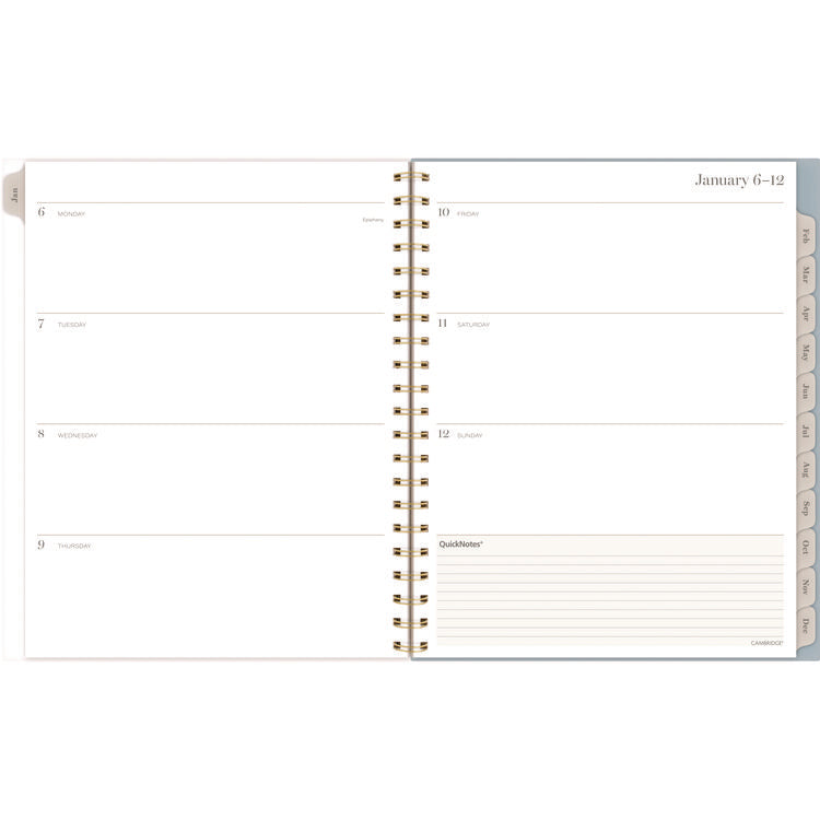 Triad Weekly/Monthly Planner, Geometric Artwork, 11" x 9.25", Multicolor Cover, 12-Month (Jan to Dec): 2025