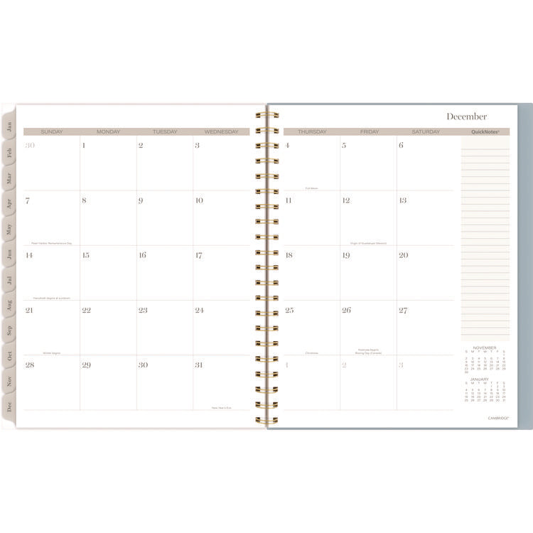 Triad Weekly/Monthly Planner, Geometric Artwork, 11" x 9.25", Multicolor Cover, 12-Month (Jan to Dec): 2025