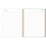 Triad Weekly/Monthly Planner, Geometric Artwork, 11" x 9.25", Multicolor Cover, 12-Month (Jan to Dec): 2025