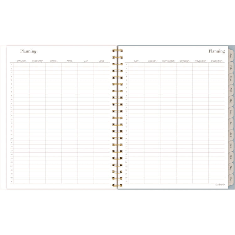 Triad Weekly/Monthly Planner, Geometric Artwork, 11" x 9.25", Multicolor Cover, 12-Month (Jan to Dec): 2025