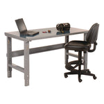 Standard Duty Steel Top Adjustable Height Workbench, 2,000 lbs, 60 x 30 x 30.88 to 36.88, Gray