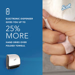 Slimroll Electronic Towel Dispenser, 12.35 x 7.25 x 11.8, White/Black
