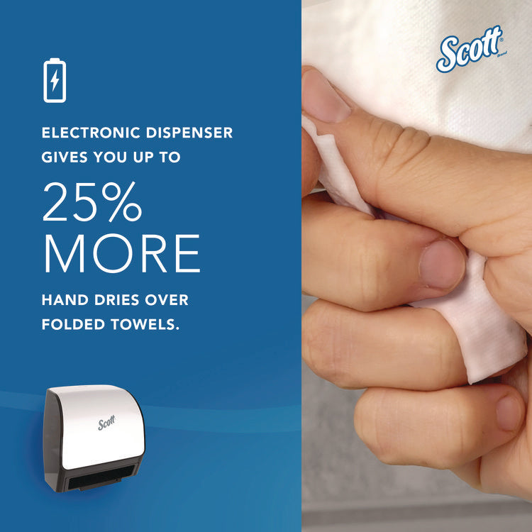 Slimroll Electronic Towel Dispenser, 12.35 x 7.25 x 11.8, White/Black