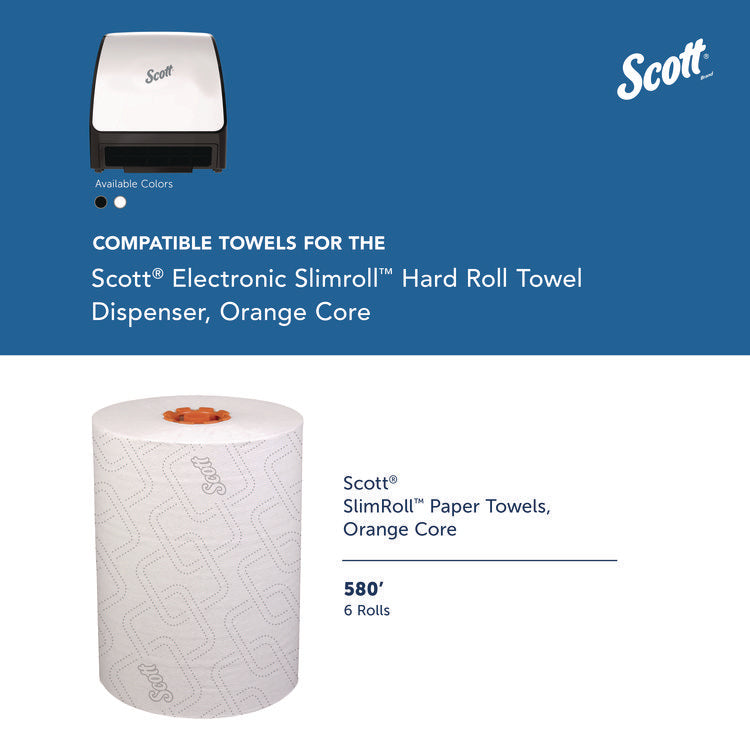 Slimroll Electronic Towel Dispenser, 12.35 x 7.25 x 11.8, White/Black