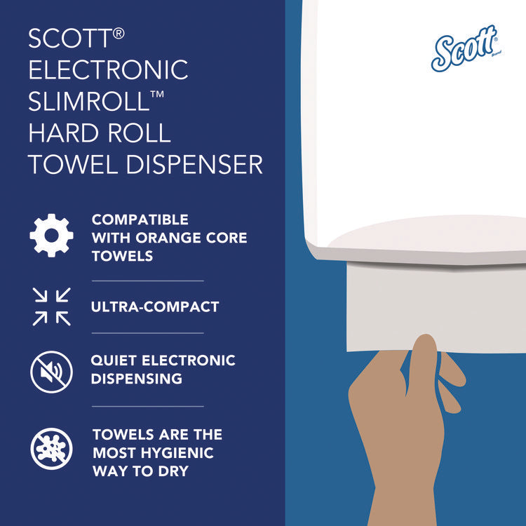 Slimroll Electronic Towel Dispenser, 12.35 x 7.25 x 11.8, White/Black