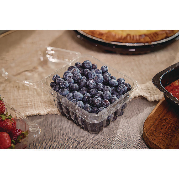 Blueberry Modular Clamshell, 32 oz, 7.25 x 7.5 x 3.06, Clear, Plastic, 180/Carton