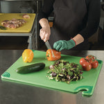 Saf-T-Grip Cutting Board, 24 x 18 x 0.5, Green