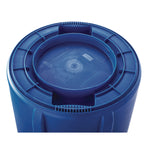 Brute Container, 10 gal, Plastic, Blue
