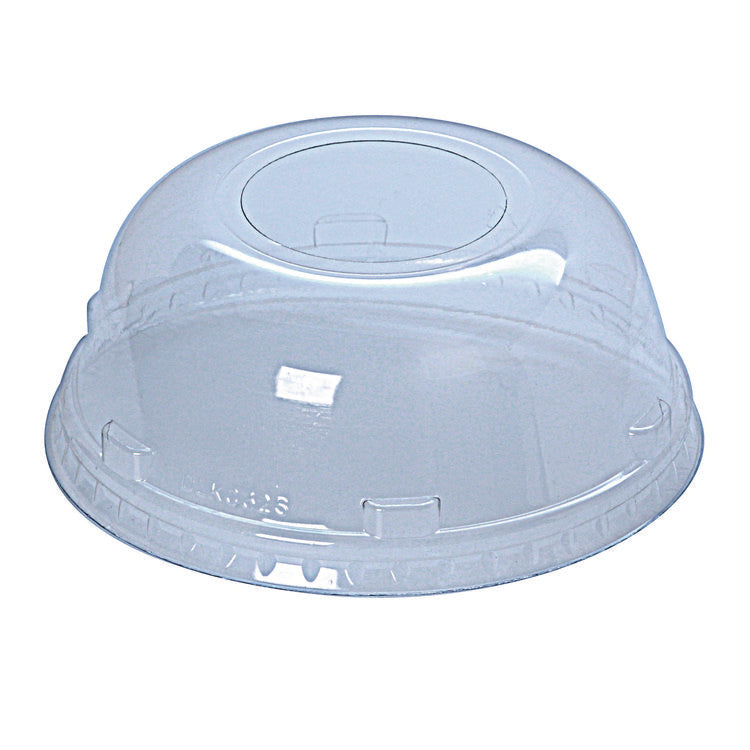 Kal-Clear/Nexclear Drink Cup Lids, Squat Dome Lid with 1.75" Hole, Fits 32 oz Cold Cups, Plastic, Clear, 500/Carton
