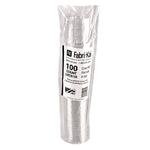 Kal-Clear/Nexclear Drink Cup Lids, X-Style Straw Slot/Flavor Buttons, Fits 9 oz to 10 oz Cold Cups, Plastic, Clear, 2,500/CT