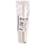 Kal-Clear/Nexclear Drink Cup Lids, Flat Lid with No Slot, Fits 9 oz to 10 oz Cold Cups, Plastic, Clear, 2,500/Carton