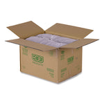 Renewable and Compostable Rectangular Deli Containers with Lid, 24 oz, 4 x 5.5 x 2, Clear, Plastic, 50/Pack, 4 Packs/Carton