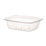 Renewable and Compostable Rectangular Deli Containers with Lid, 24 oz, 4 x 5.5 x 2, Clear, Plastic, 50/Pack, 4 Packs/Carton