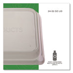 WorldView RPET Rectangular Lids, 5.84 x 8.76 x 1.37, Clear, Plastic, 50/Pack, 8 Packs/Carton