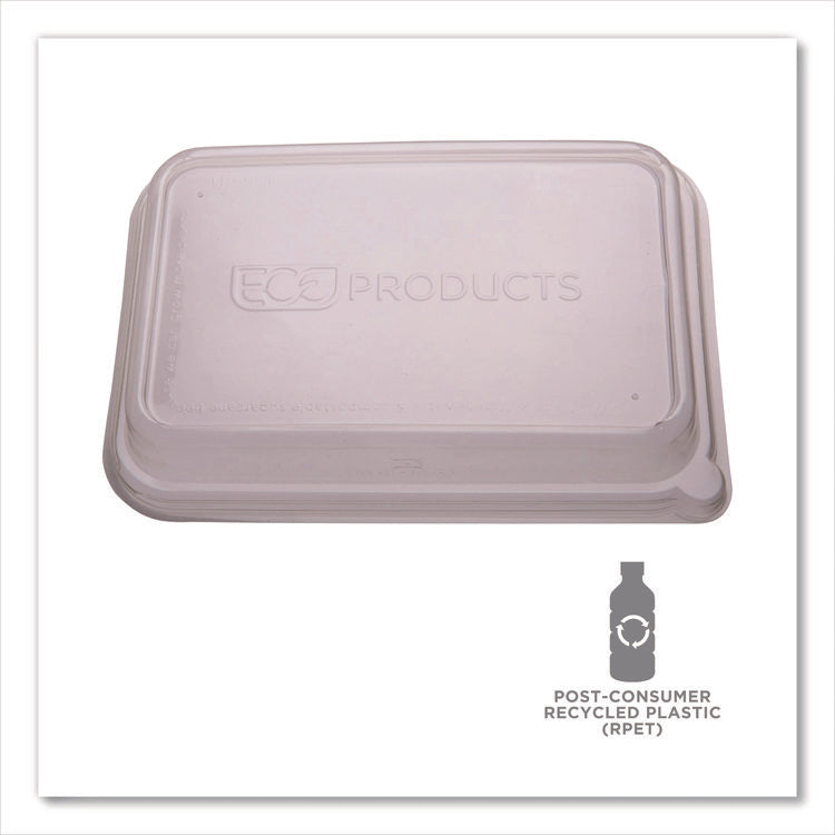 WorldView RPET Rectangular Lids, 5.84 x 8.76 x 1.37, Clear, Plastic, 50/Pack, 8 Packs/Carton