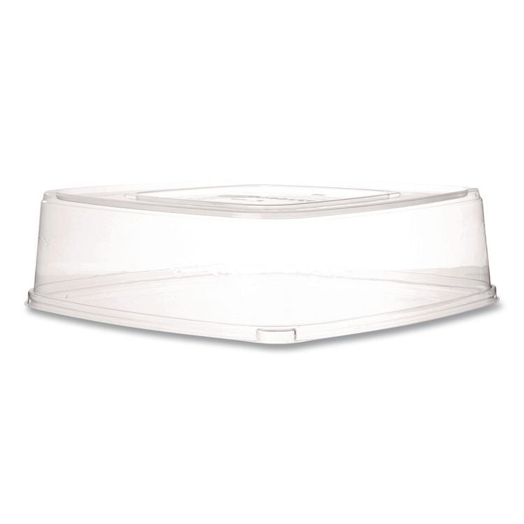 Vanguard Regalia Serving Tray Lids, 14.5 x 14.5 x 3.94, Clear, Plastic, 50/Carton