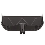 Heavy-Duty Commercial Dust Pan, 16 X 15.5, 5.38" Handle, 20-Gauge Steel, Black
