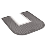Disposable Toilet Floor Mat, Nonslip, Orchard Zing Scent, 23 x 21.63, Gray, 6/Carton