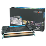X748h1cg Return Program High-Yield Toner, 10,000 Page-Yield, Cyan