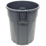 Value-Plus Containers, 20 gal, Low-Density Polyethylene, Gray