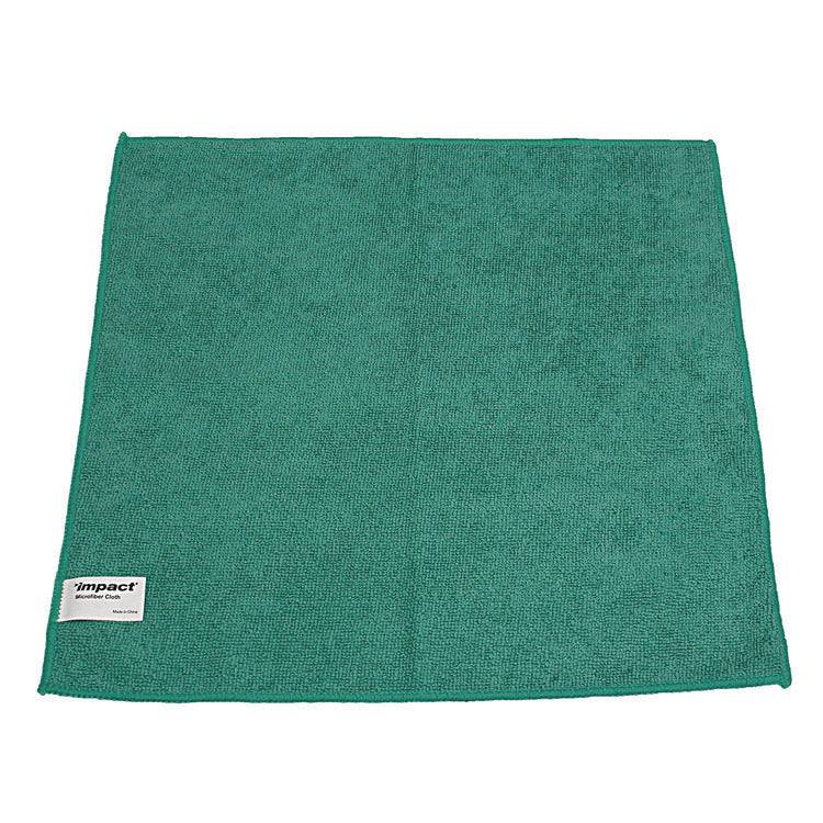 Lightweight Microfiber Cloths, 16 X 16, Green, 240/carton