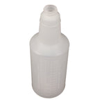 Plastic Bottles With Graduations, 32 Oz, Clear, 12/carton