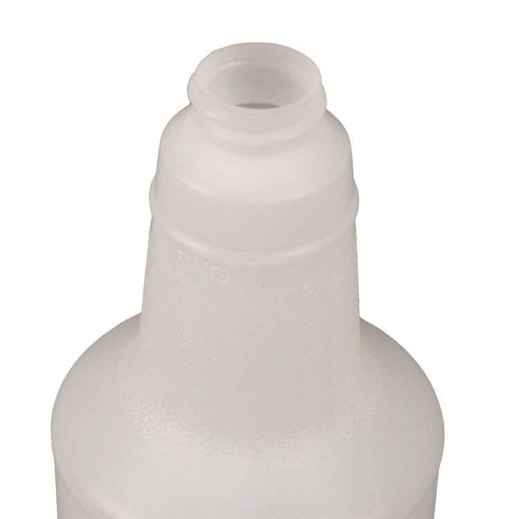 Plastic Bottles With Graduations, 32 Oz, Clear, 12/carton