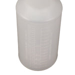 Plastic Bottles With Graduations, 32 Oz, Clear, 12/carton