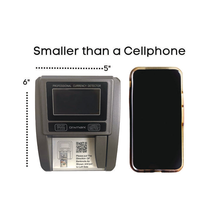 Counterfeit Detector Machine, Color; Infrared; Magnetic Strip Detection; Magnetic Ink; Size, 4.5 x 5.5 x 3.5