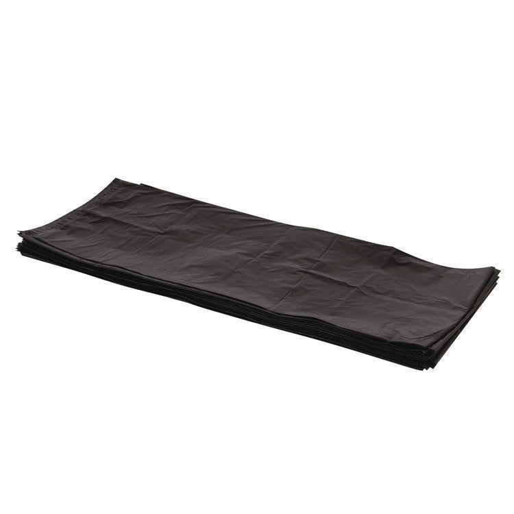 Linear Low-Density Can Liners, 30 gal, 0.9 mil, 26" x 42", Black, Flat Pack, 200/Carton