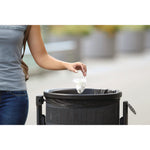 Linear Low-Density Can Liners, 30 gal, 0.9 mil, 26" x 42", Black, Flat Pack, 200/Carton